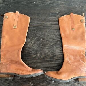 Sam Edelman Tan Leather Winter Boots